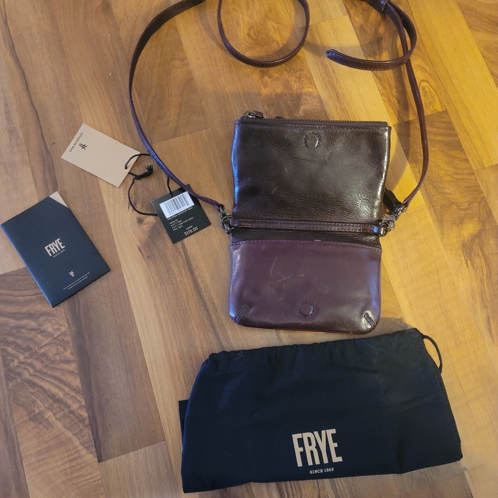 Nwt Frye Merlot Stadium Crossbody bag w/dust bag